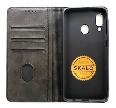 Plånboksfodral Premium Samsung A20e - Svart