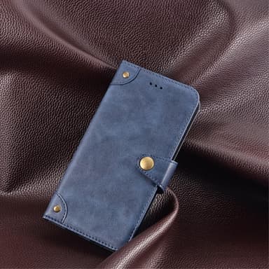 SKALO Motorola Moto G23 4G IDEWEI Plånboksfodral i PU-Läder - Blå
