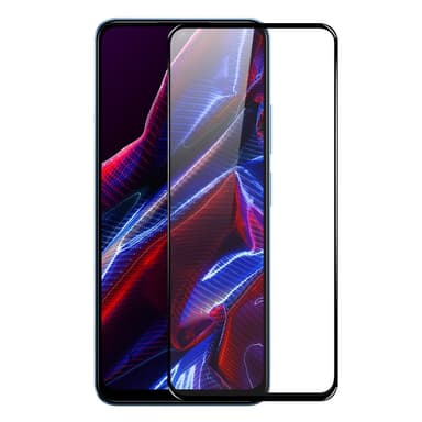 SKALO Xiaomi Redmi Note 12 5G Heltäckande Skärmskydd Härdat Glas - Svart
