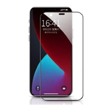 SKALO iPhone 12 Mini Heltäckande Skärmskydd Härdat Glas - Svart