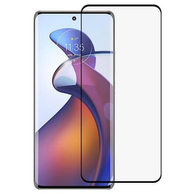 SKALO Motorola Edge 30 Fusion 5G Heltäckande Skärmskydd Härdat Glas - Svart