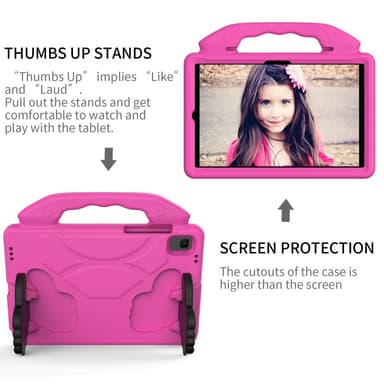 SKALO Samsung Tab A8 10.5 (2021/2022) Thumb Up Barnskal - Rosa