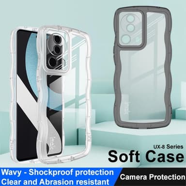 IMAK Xiaomi 13 Lite Extra strong Wave TPU-skal - Svart