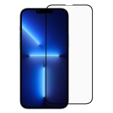 SKALO iPhone 14 Heltäckande Skärmskydd Härdat Glas - Svart