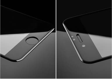 SKALO iPhone 7/8 Plus Heltäckande Skärmskydd Härdat Glas - Svart