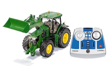 SIKU John Deere 7310R med godslastare och Radio -1