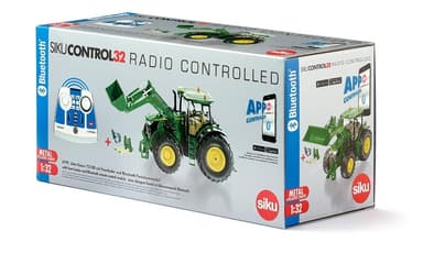 SIKU John Deere 7310R med godslastare och Radio -1