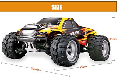 WLToys Storm CC A979-A 1/18 4WD gul - komplett
