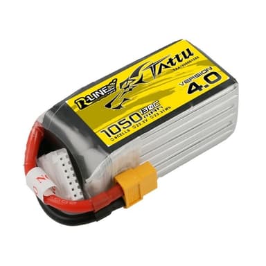 6s  1050mAh -130C- Gens Ace Tattu R-Line 4.0 XT60