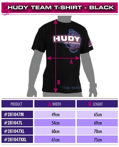 Hudy Black Team T-shirt (L)