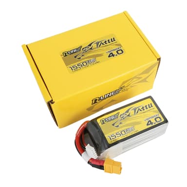 4s  1550mAh -130C- Gens Ace Tattu R-line 4.0 XT60