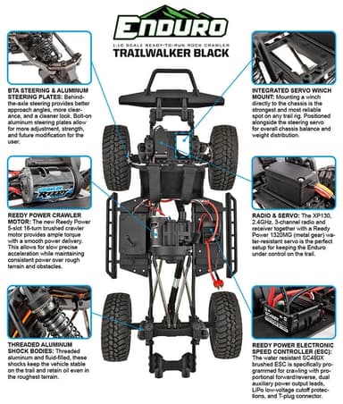 Element Enduro Trailwalker 4X4 1/10 Svart RTR