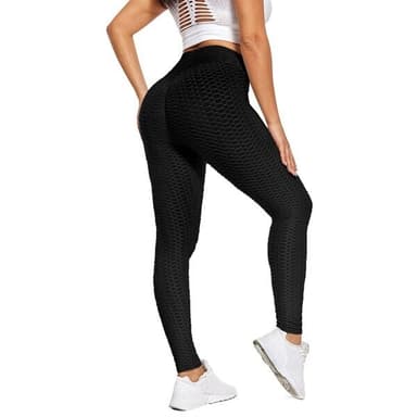 Scrunch Tights hög midja Small - Svart