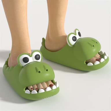 Dinosaurietofflor med mjuk sula 35/36