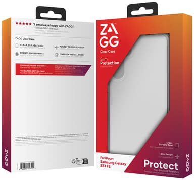 Zagg Samsung Galaxy S23 FE genomskinligt fodral