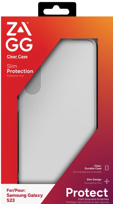 Zagg Samsung Galaxy S23 genomskinligt fodral