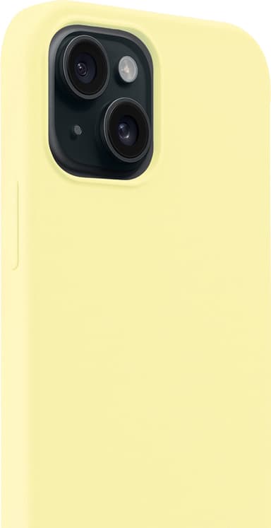 Holdit Silicone iPhone 15 fodral (gult)