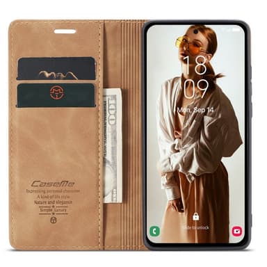 CASEME Plånboksfodral Samsung Galaxy A55 5G - Brun