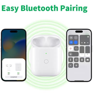 För AirPods 1/2 Ersättningsladdningsfodral Inbyggt 550mAh Batteri