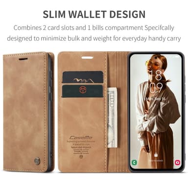 CASEME Plånboksfodral Samsung Galaxy A55 5G - Brun