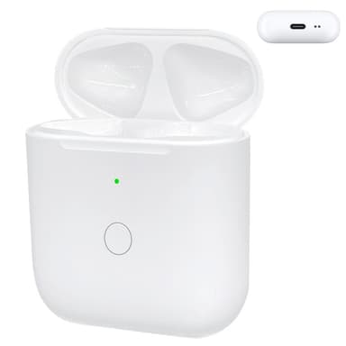 För AirPods 1/2 Ersättningsladdningsfodral Inbyggt 550mAh Batteri