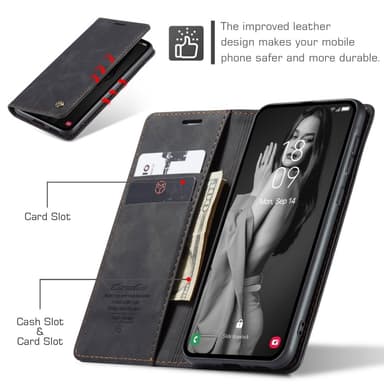 CASEME Plånboksfodral Samsung Galaxy A55 5G - Svart