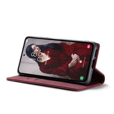 CASEME Plånboksfodral Samsung Galaxy A55 5G - Vinröd