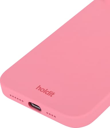 Holdit Silicone iPhone 14/13 fodral (rosa)