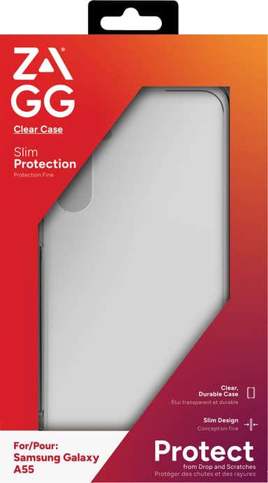 Zagg Samsung Galaxy A55 genomskinligt fodral