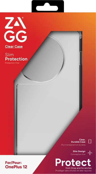 Zagg OnePlus 12 genomskinligt fodral
