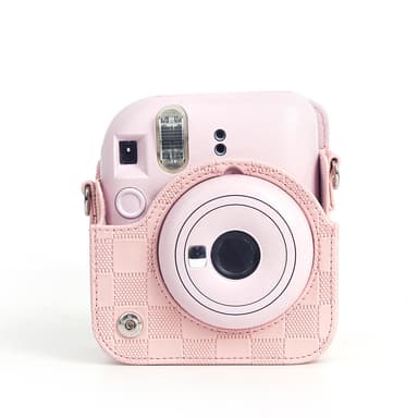 Polaroid mini12 rutig retro kameraväska Rosa