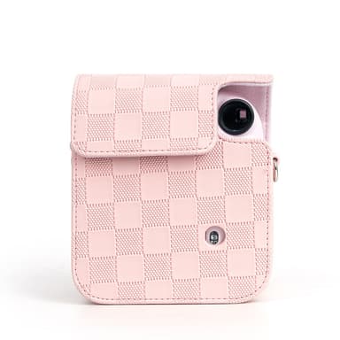 Polaroid mini12 rutig retro kameraväska Rosa
