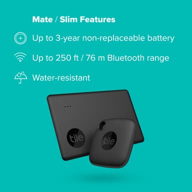 Tile Starter Pack (2022) - 2 pack (Svart Mate/Slim)