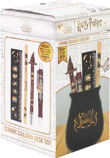 Pan Vision Harry Potter keramisk kittel med pennor och linjal