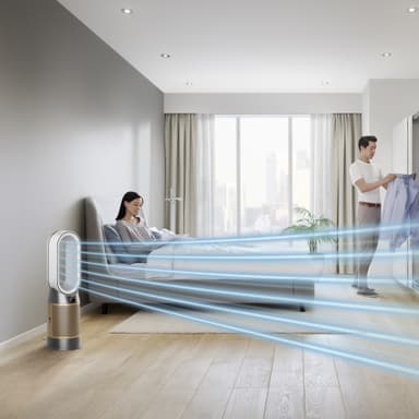 Dyson Hot + Cool Formaldehyde luftrenare HP09 (vit/guld)