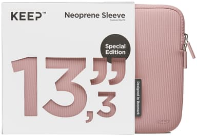 KEEP 13,3" neopren/textil laptopfodral (Rose Elegance)