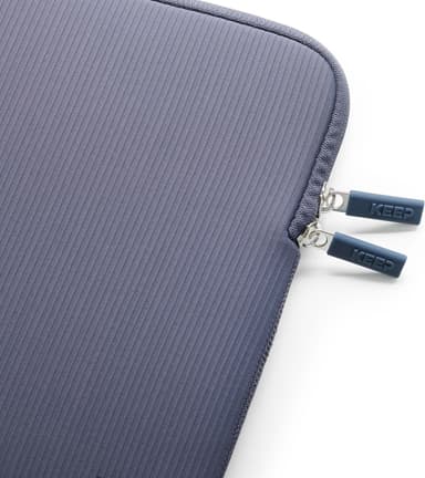 KEEP 14" neopren/textil laptopfodral (blå granit)