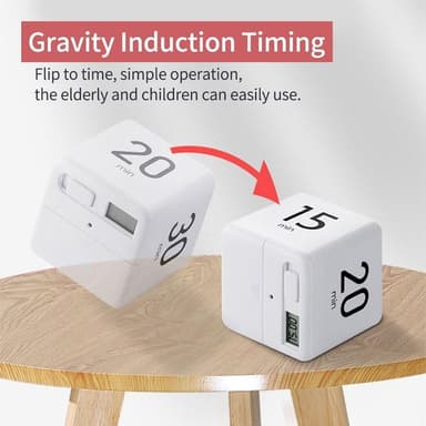 Tidtagarur Digital Timer Countdown Alarm 1-3-5-10 Minuter