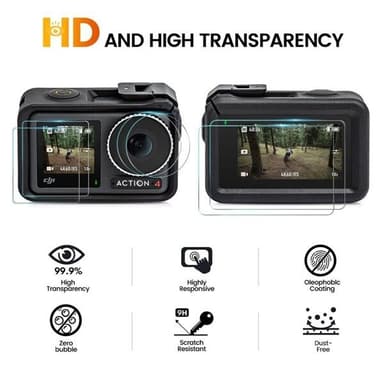 SkÃ¤rm- & Linsskydd till DJI Osmo Action