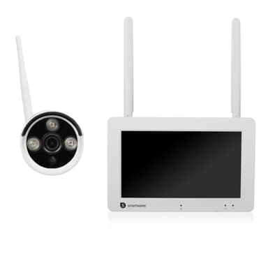 Smartwares Trådlös övervakningskamera 1080p 7"" skärm + app