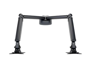 Multibrackets Monitor skrivbordsfäste dual gasfjäder svart