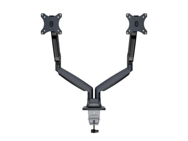 Multibrackets Monitor skrivbordsfäste dual gasfjäder svart