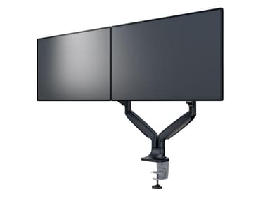 Multibrackets Monitor skrivbordsfäste dual gasfjäder svart