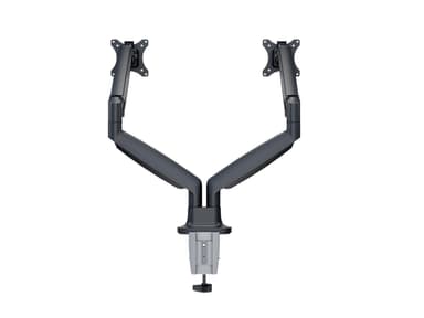 Multibrackets Monitor skrivbordsfäste dual gasfjäder svart