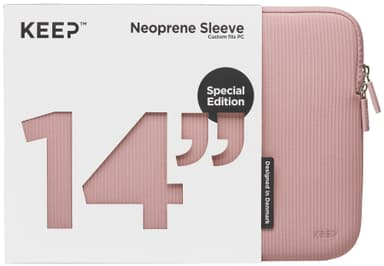KEEP 14" neopren/textil laptopfodral (Rose Elegance)