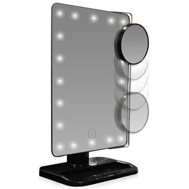 UNIQ Hollywood Sminkspegel med LED-ljus - Svart