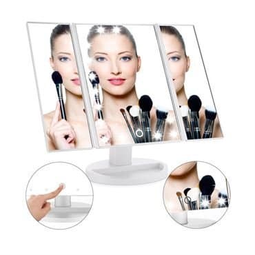 UNIQ Hollywood Makeup Spegel Vikbar - Vit