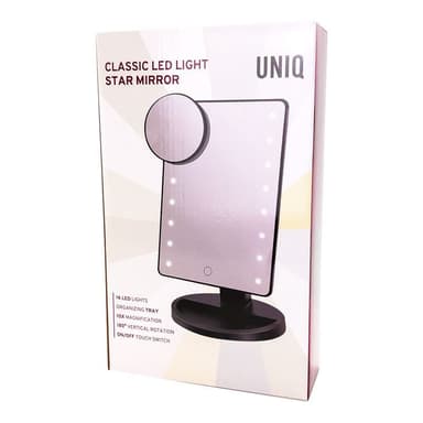 UNIQ Classic Star sminkspegel - svart