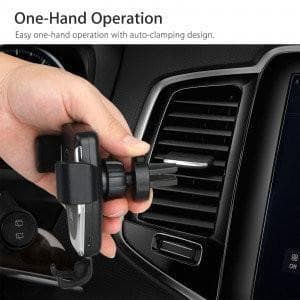 Universal QI trådlös laddare till bilen bilhållare Qi trådlös billaddare fläkthållare