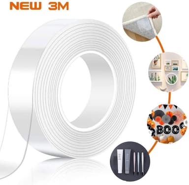 Nano Tape | Återanvändbar dubbelhäftande tejp 3 m